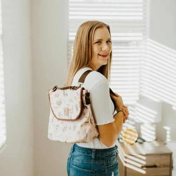 Waterproof Convertibe Handbag Backpack Crossbody Multifunctional Triple Use Bag - Picture 7 of 13